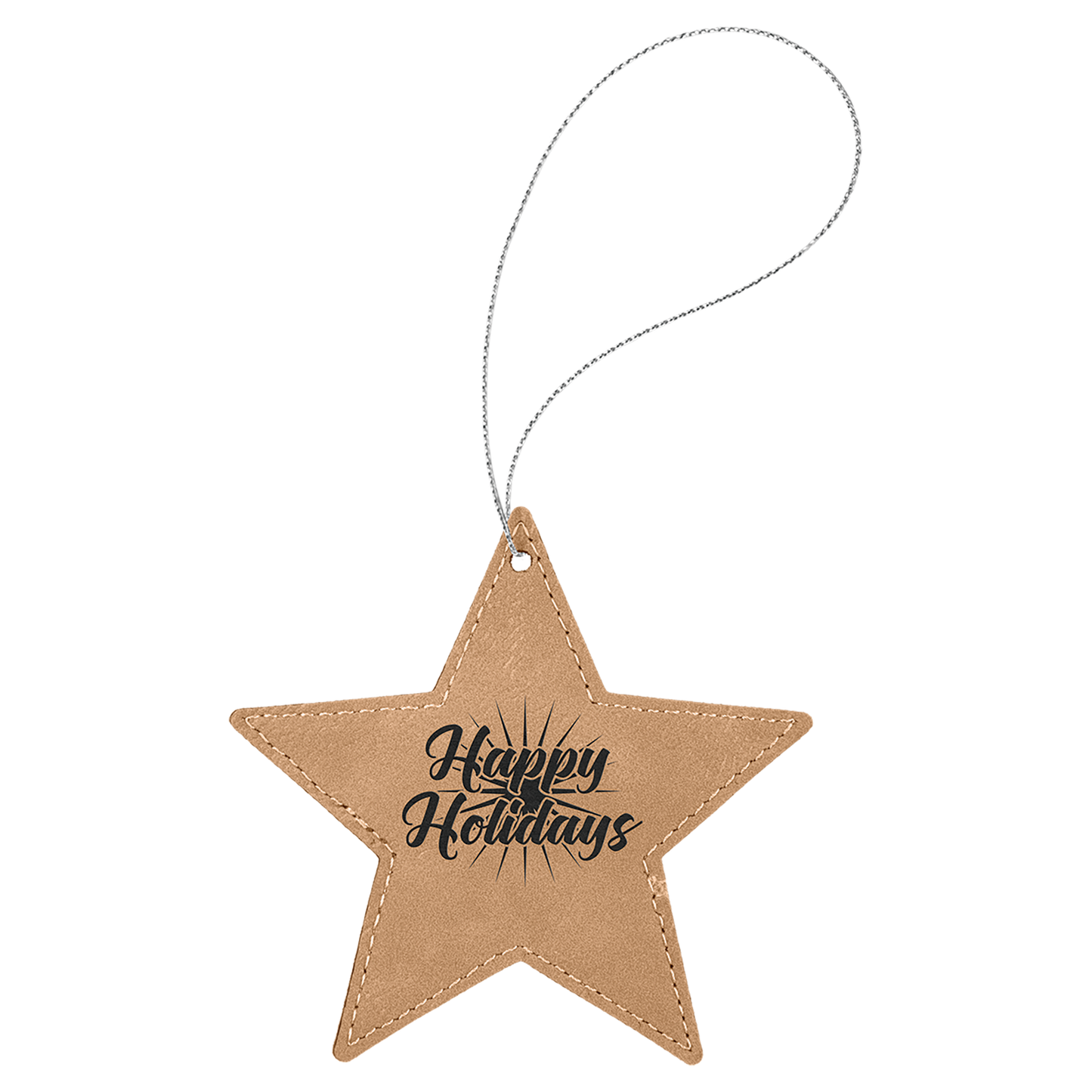 Star Ornament with Gold String