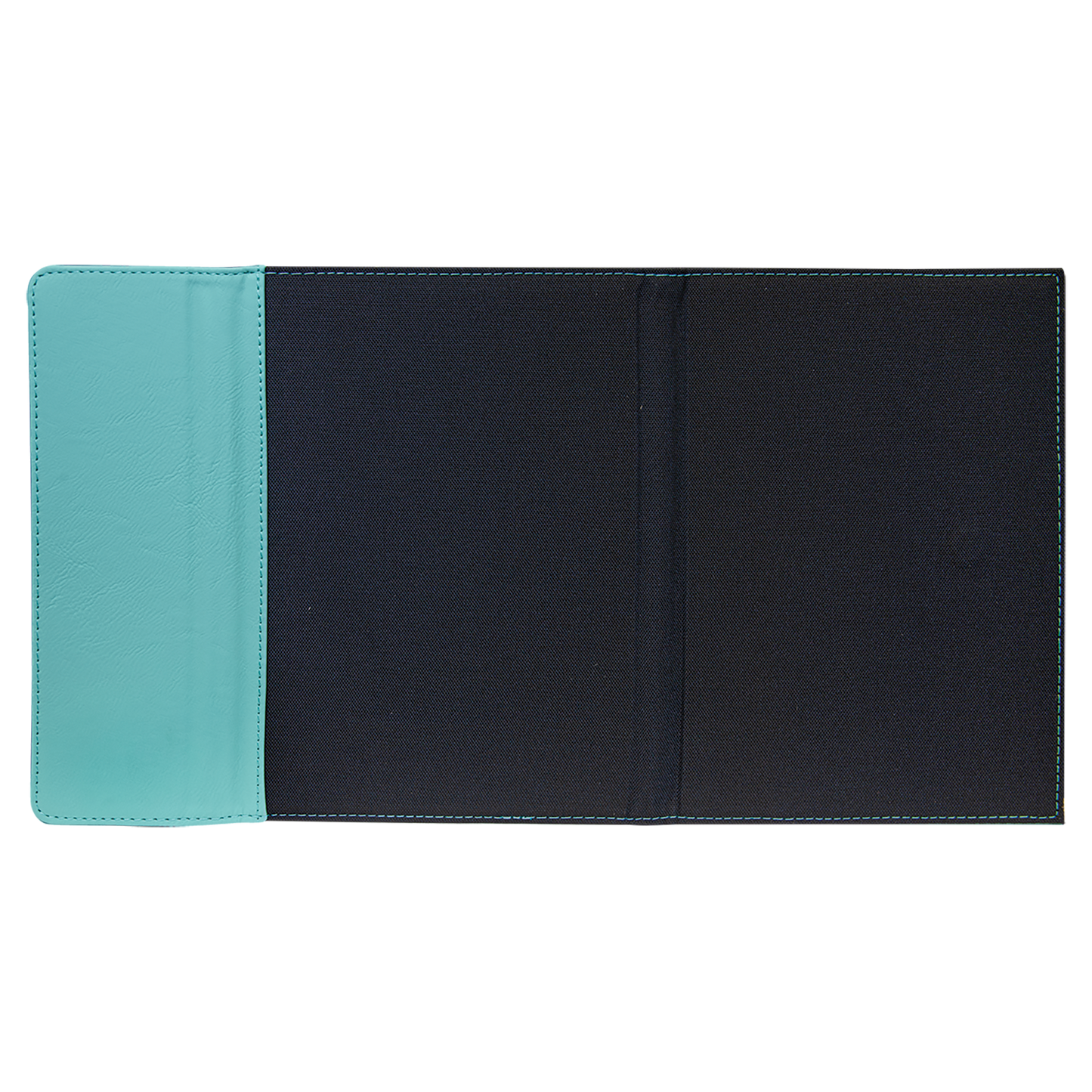 7" x 9" Laserable Leatherette Canvas Portfolio with Notepad