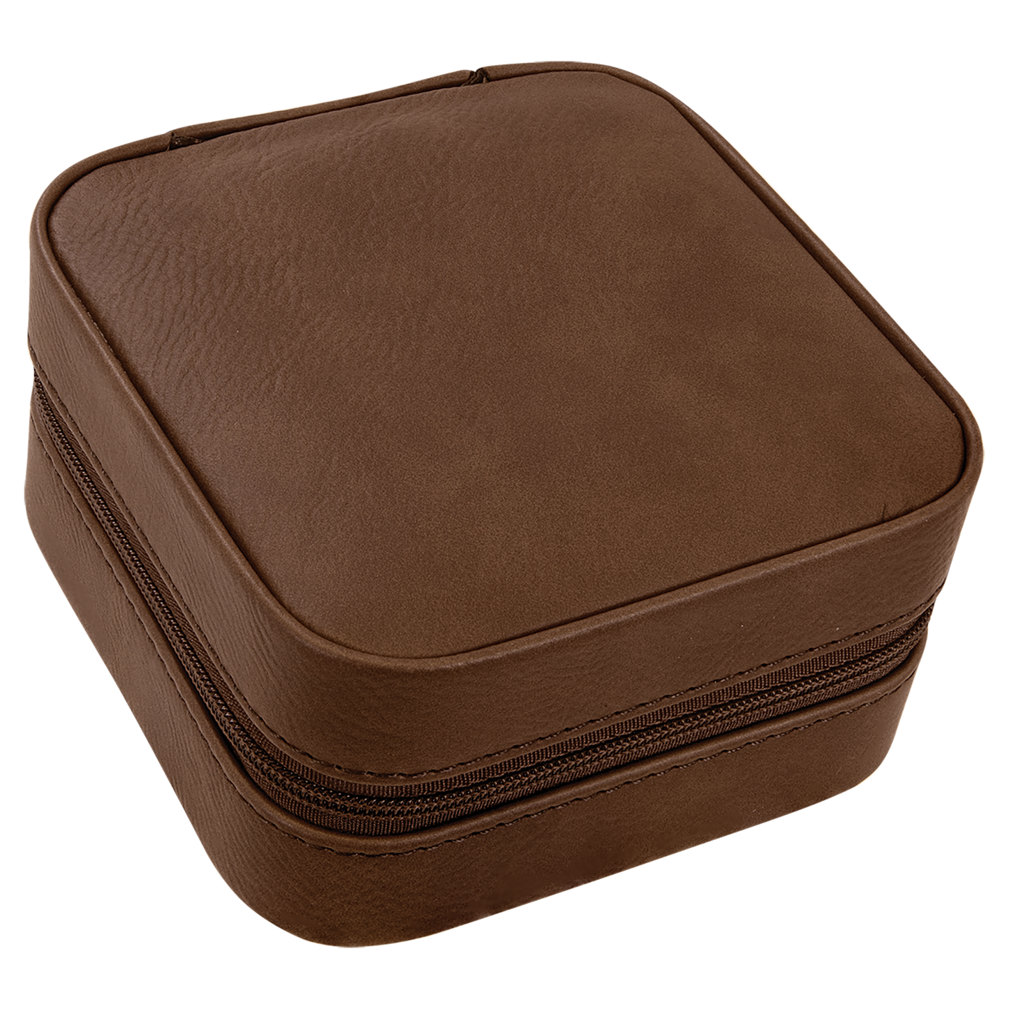 4" X 4" Laserable Leatherette Travel Jewelry Box