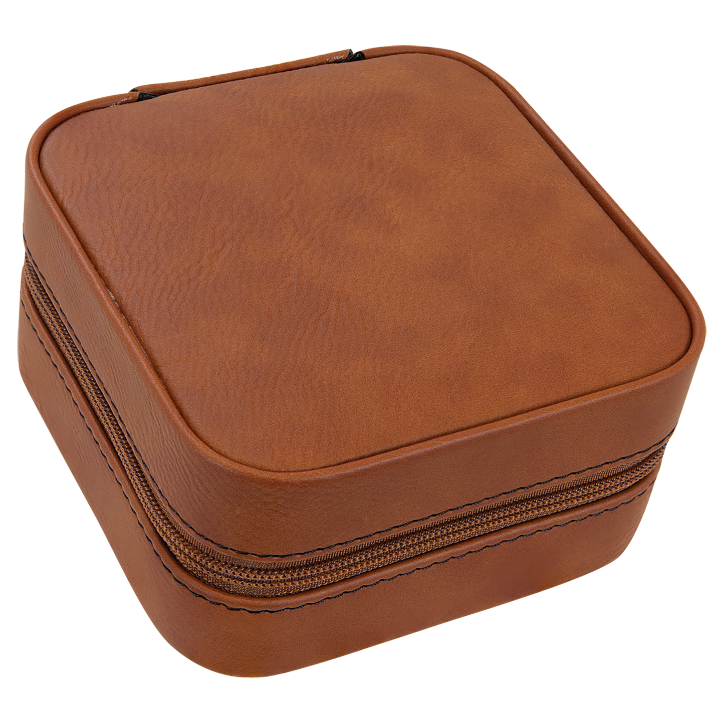 4" X 4" Laserable Leatherette Travel Jewelry Box