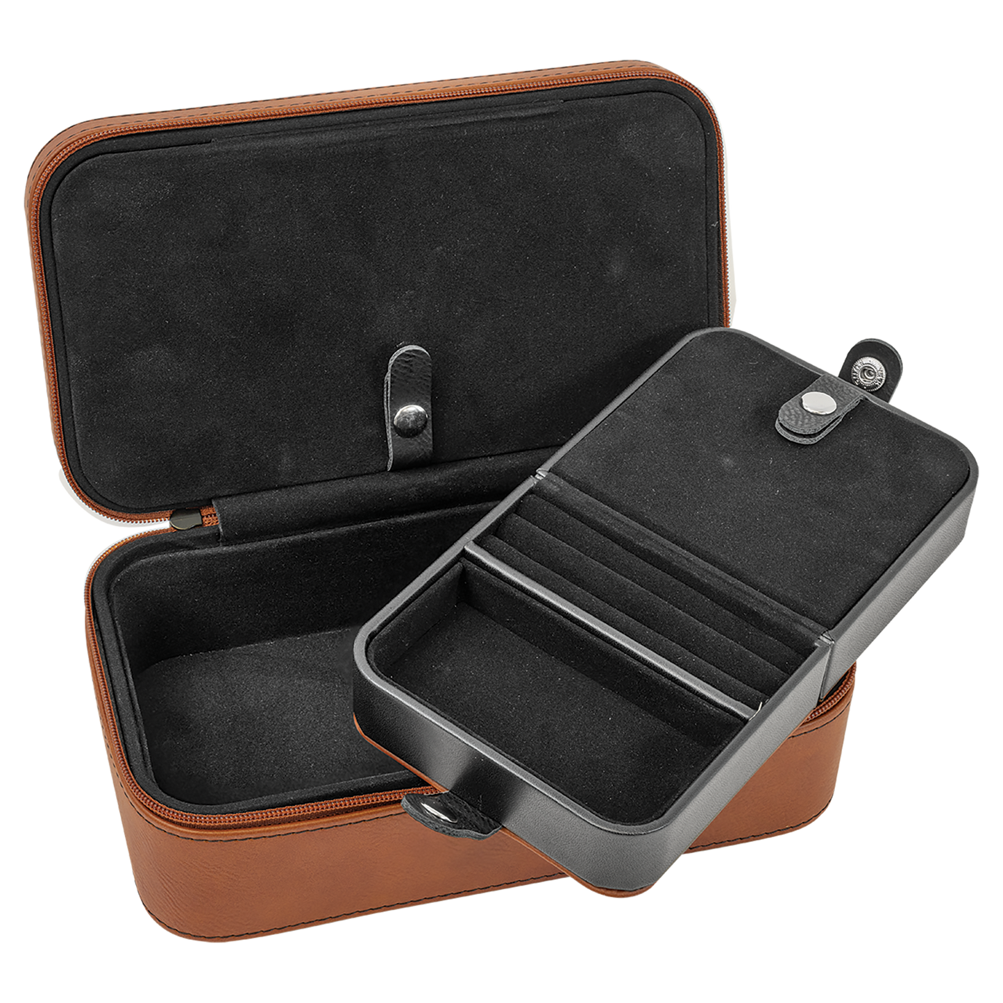 7 1/2" X 4 1/2" Laserable Leatherette Jewelry Box