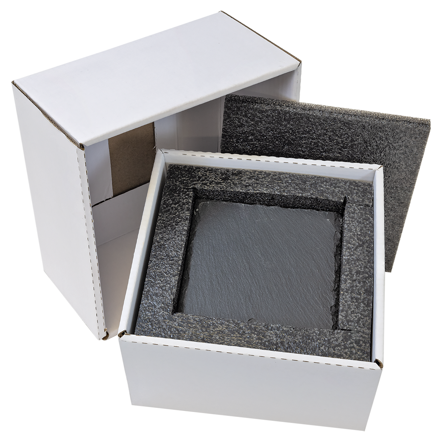 4" x 4" Square Slate Coaster Set-6 Piece