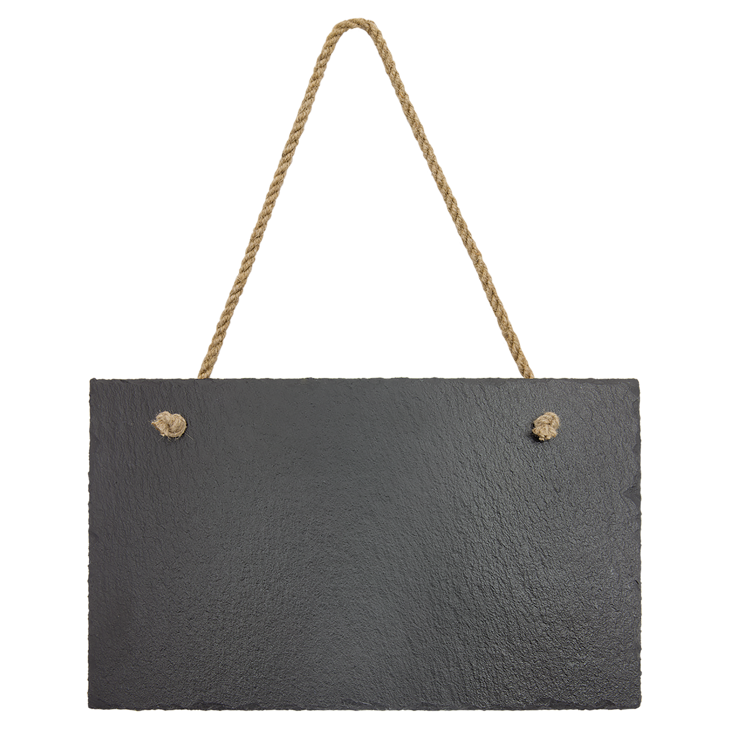 11 3/4" x 7" Rectangle Slate Decor with Hanger String