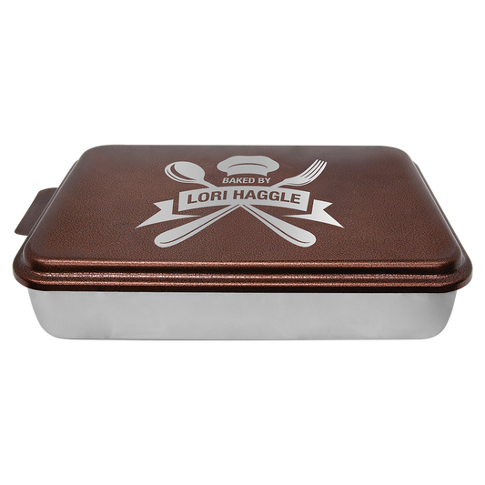 9" x 13" Aluminum Cake Pan with Powder Coated Lid