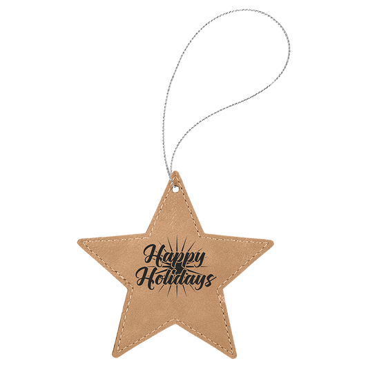 Star Ornament with Gold String