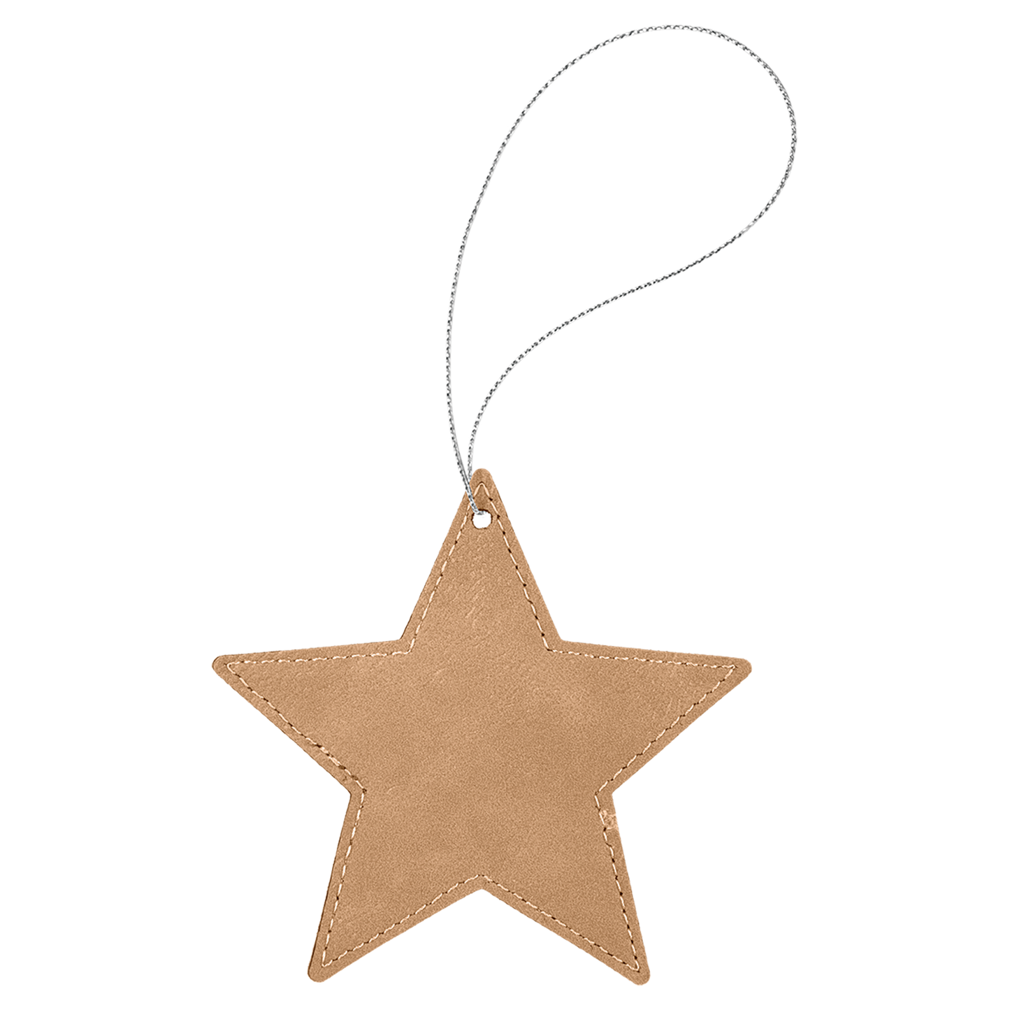 Star Ornament with Gold String