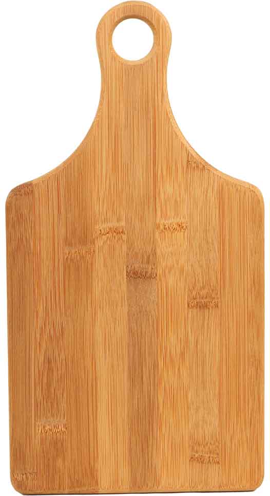 13 1/2" x 7" Bamboo Paddle Shape Cutting Board