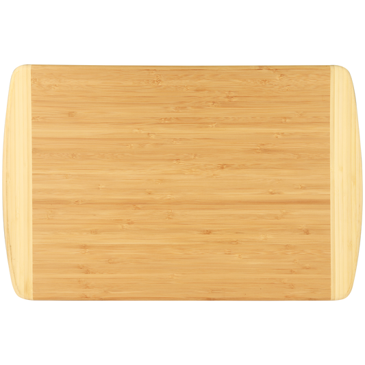 18" x 12" Bamboo 2-Tone Cutting Board