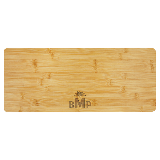 19 3/4" x 8" Bamboo Charcuterie Board/Cutting Board