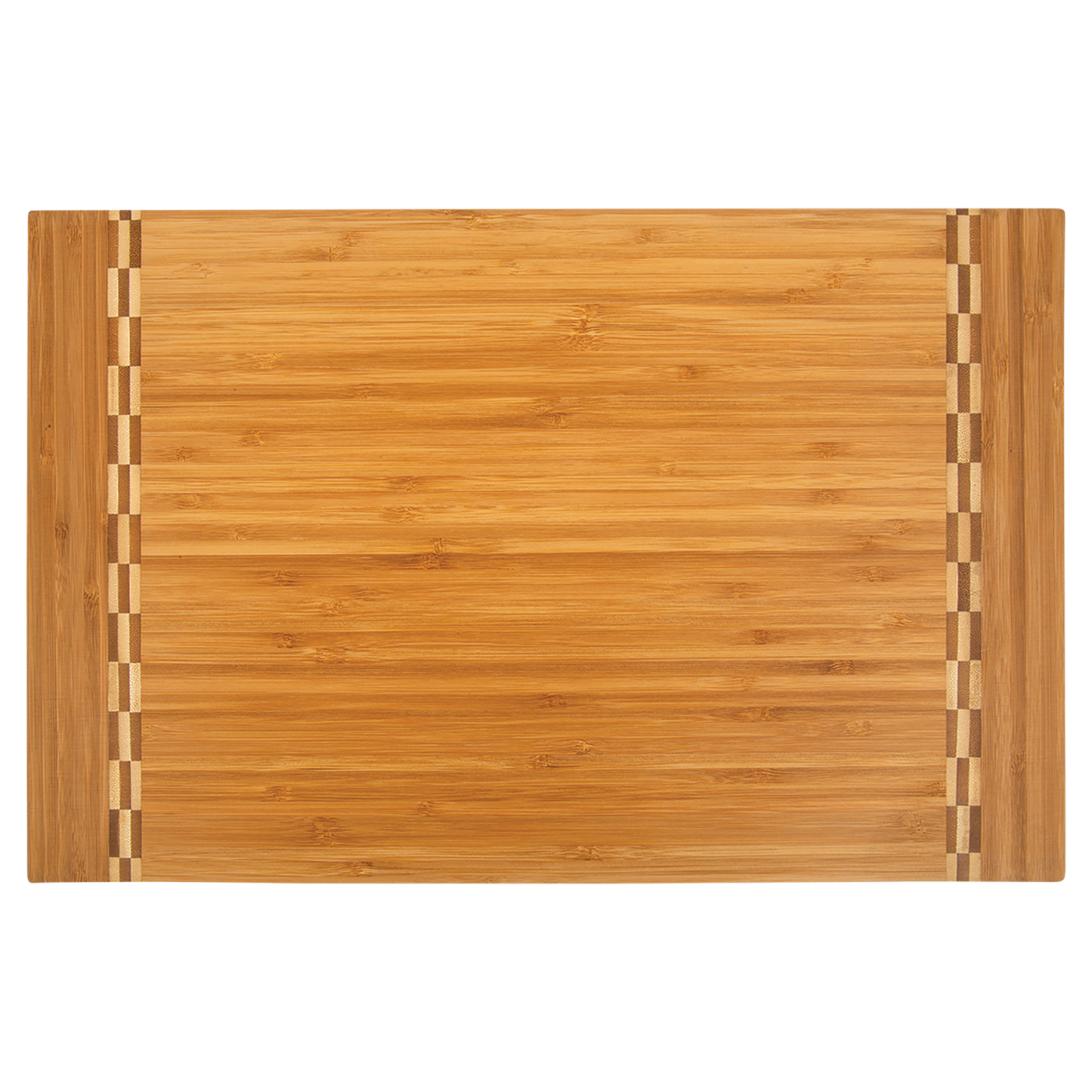 18 1/4" x 12" Bamboo Cutting Board with Butcher Block Inlay