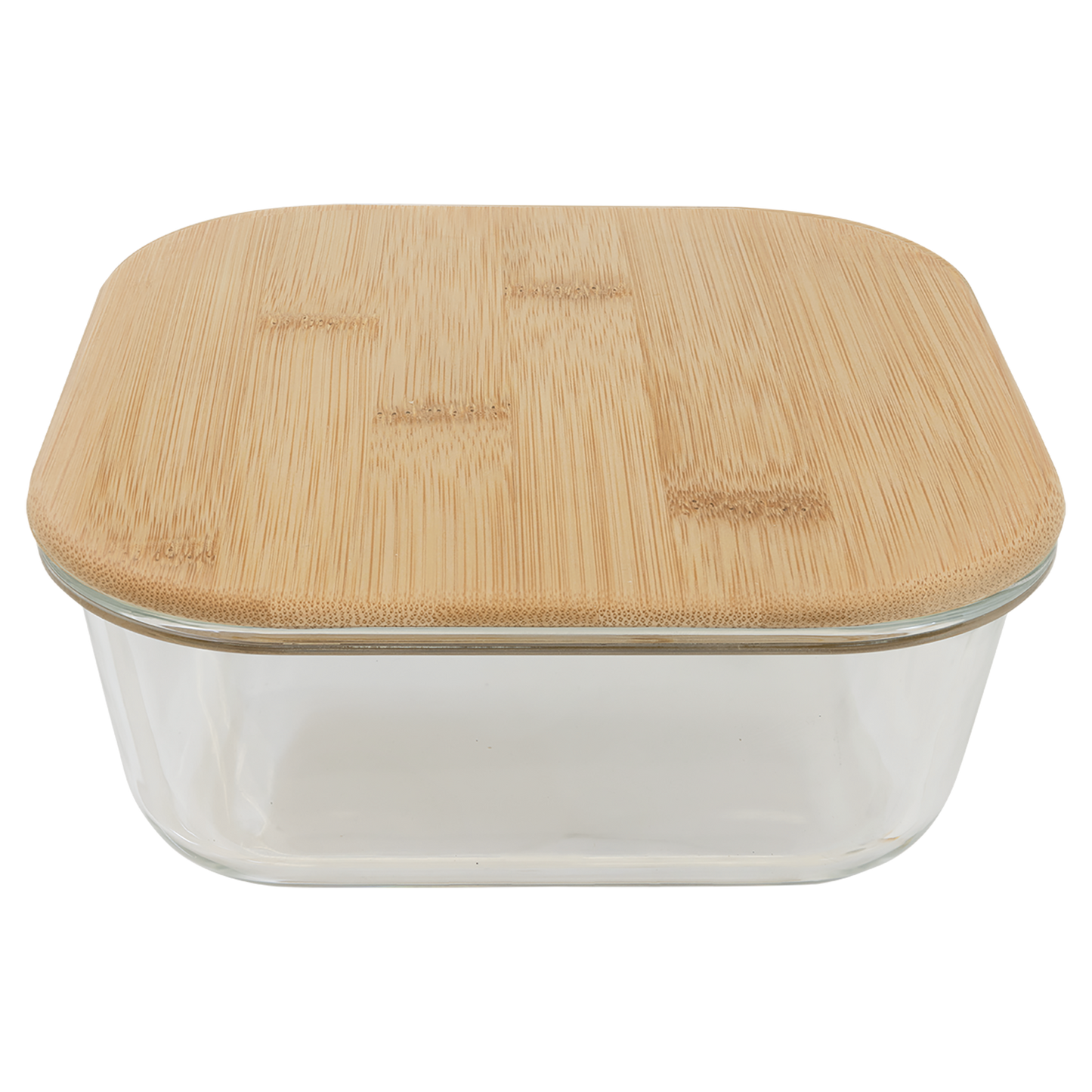 37 oz. Square Glass Container with Bamboo Lid