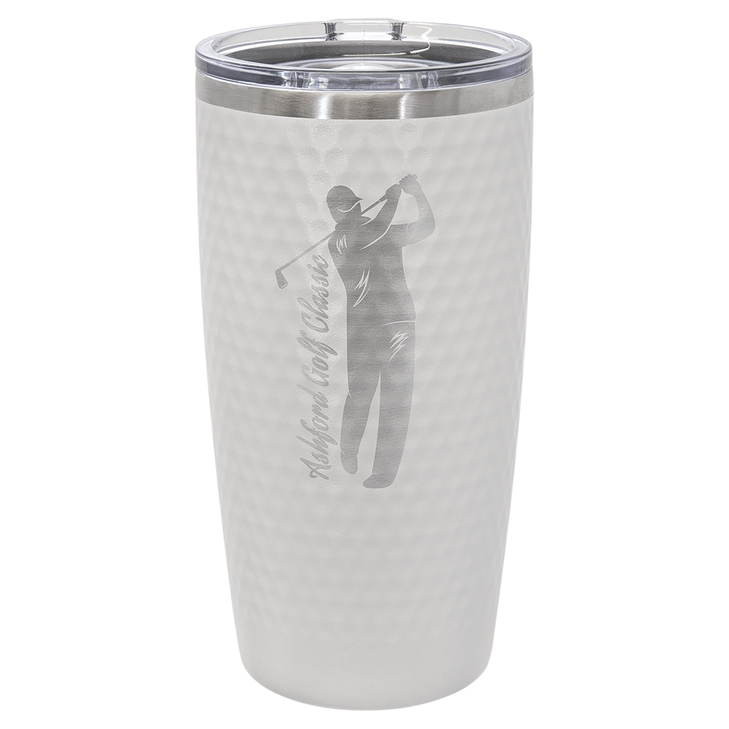 Golf Tumbler with Dimples and Slider Lid. 20 oz