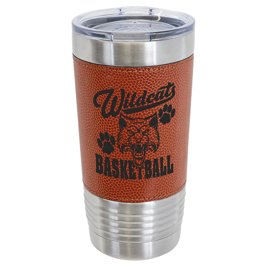 Polar Camel 20 oz. Basketball Tumbler with Slider Lid