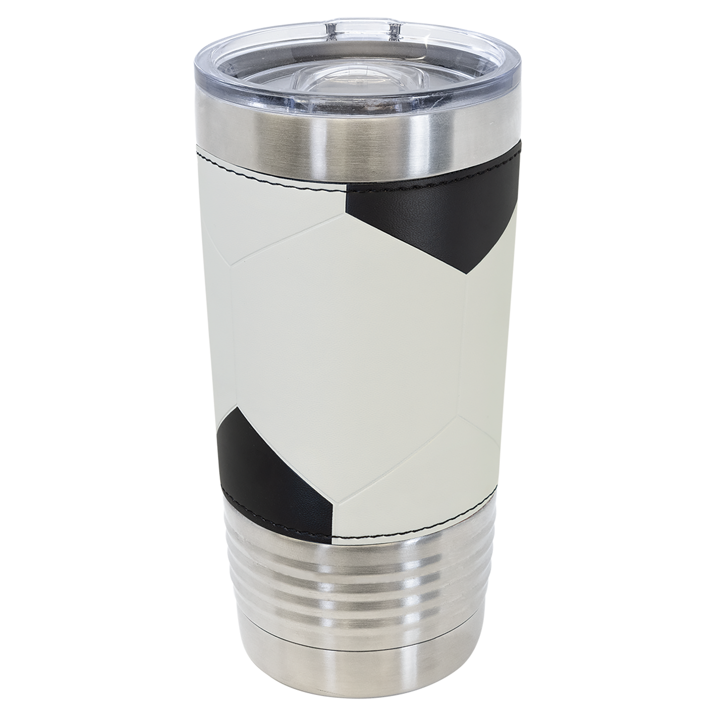 Polar Camel 20 oz. Soccer Leather Tumbler with Slider Lid