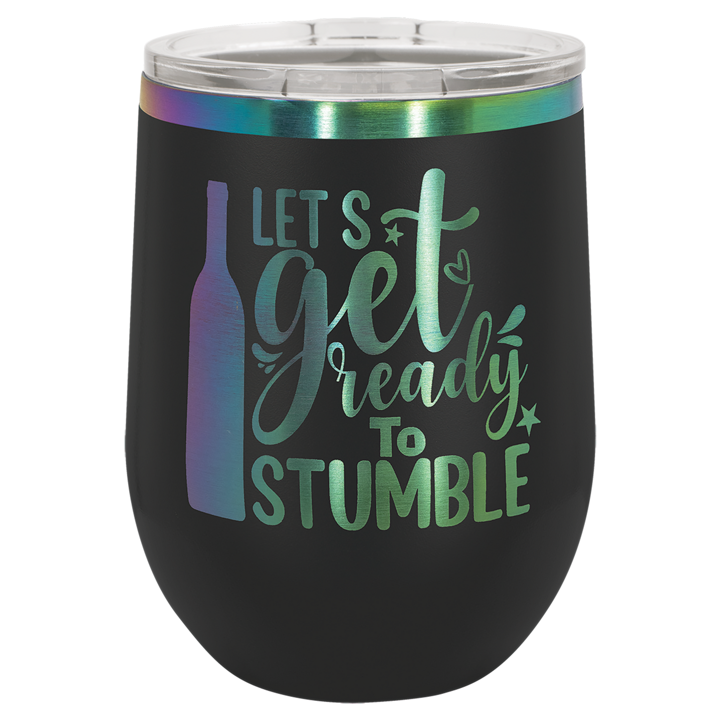 12 oz Stemless Wine Tumbler Ion-Plated