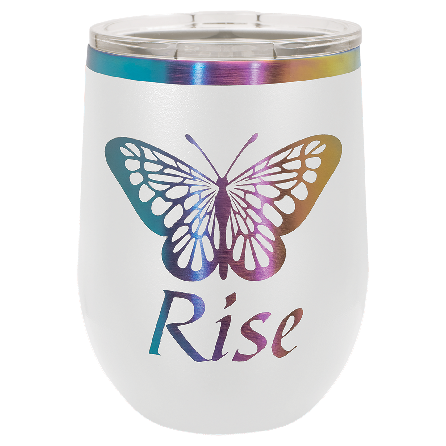 12 oz Stemless Wine Tumbler Ion-Plated