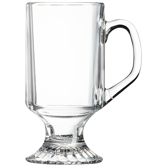 10 oz. Clear Footed Coffee Mug