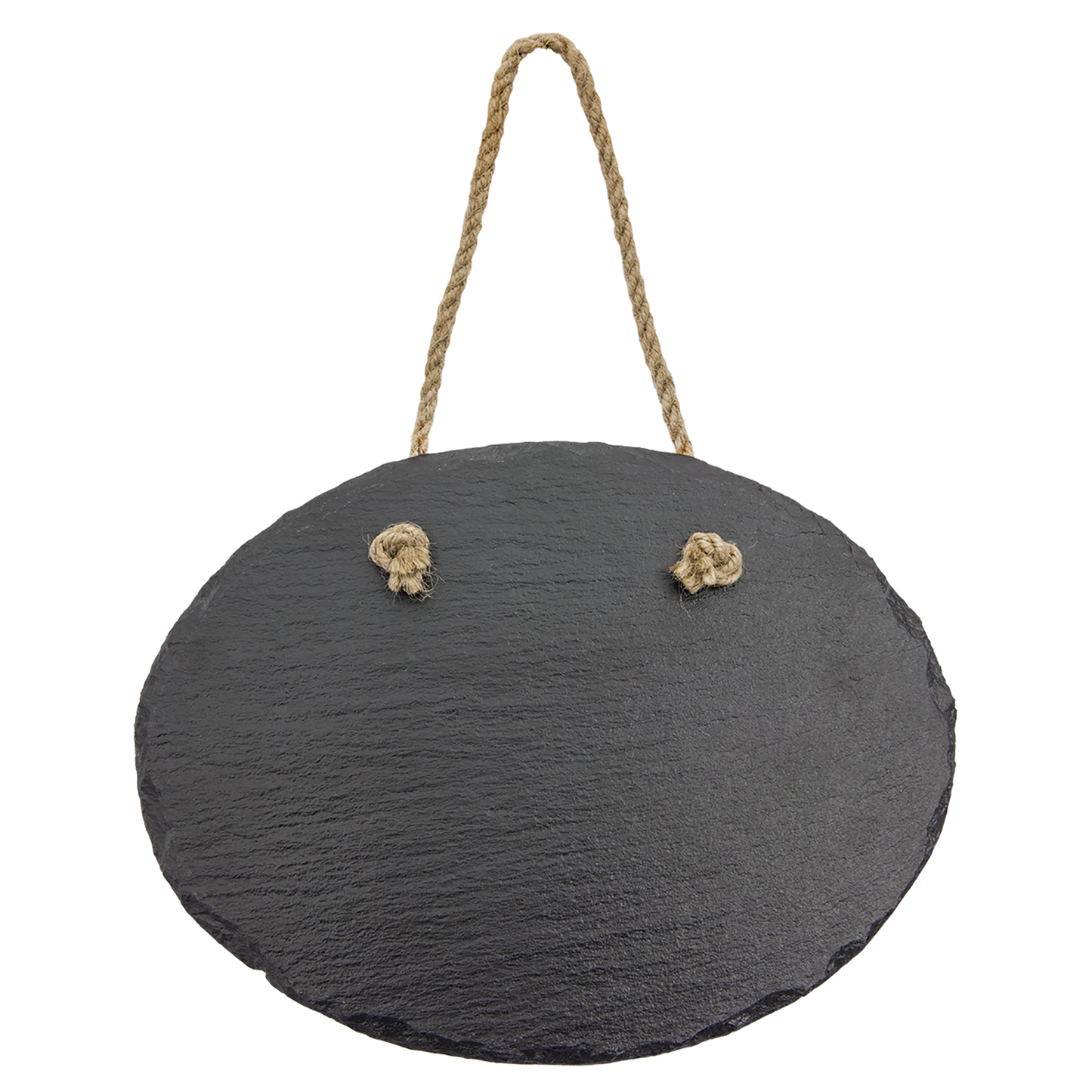 7 3/4" x 6" Oval Slate Decor with Hanger String